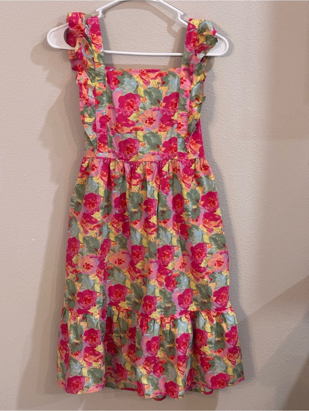 Peyton & Parker, Girls 10/12 Cotton Floral Ruffle Dress - Pink Floral, NWT